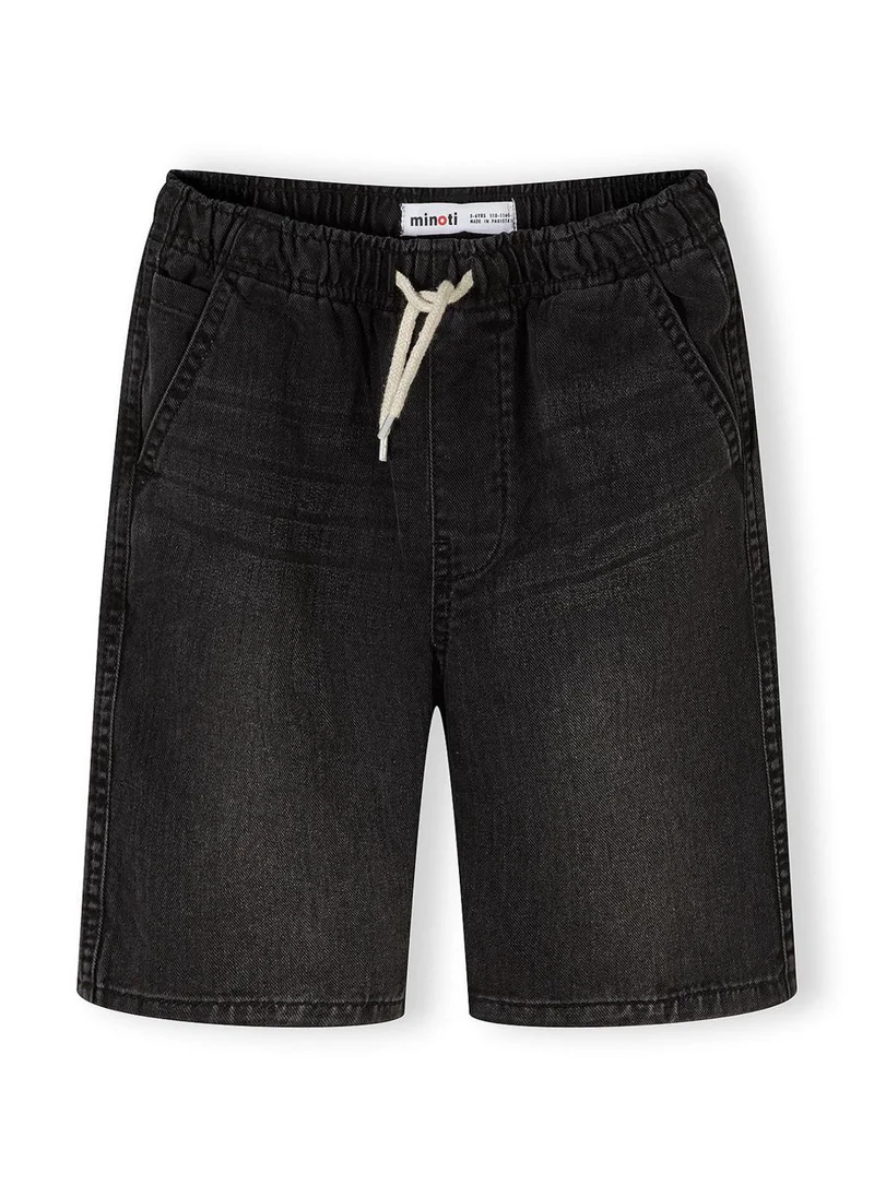 MINOTI Boys 2-pack pull on denim shorts black and blue